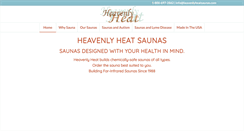 Desktop Screenshot of heavenlyheatsaunas.com