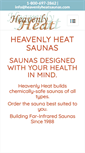 Mobile Screenshot of heavenlyheatsaunas.com